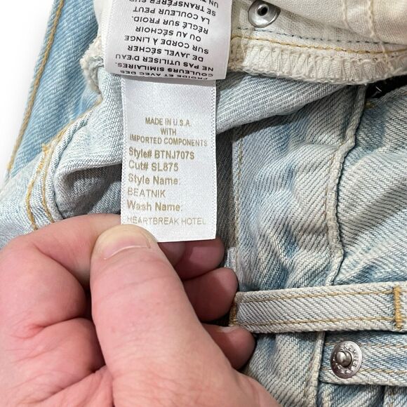 NWT SLVRLAKE Beatnik Jeans in Heartbreak Hotel Light Wash Denim Size 28 $349 - Picture 12 of 14